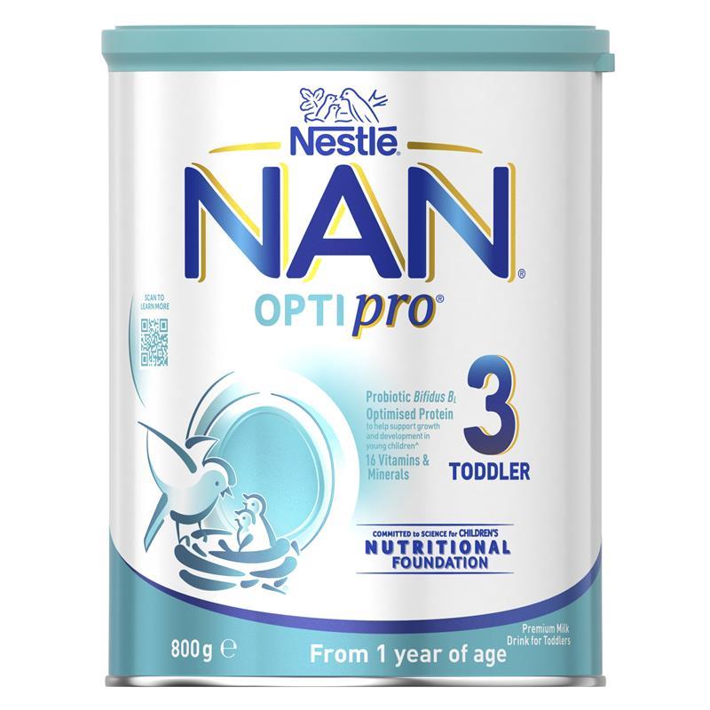 Nestle NAN OPTIPRO 3 Premium Toddler Milk Drink Powder, From 1 year – 800g