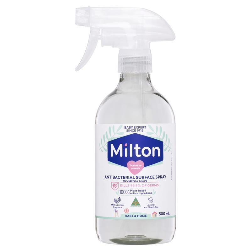 Milton Antibacterial Surface Spray 500ml - 100% Plant-Based Germ Protection