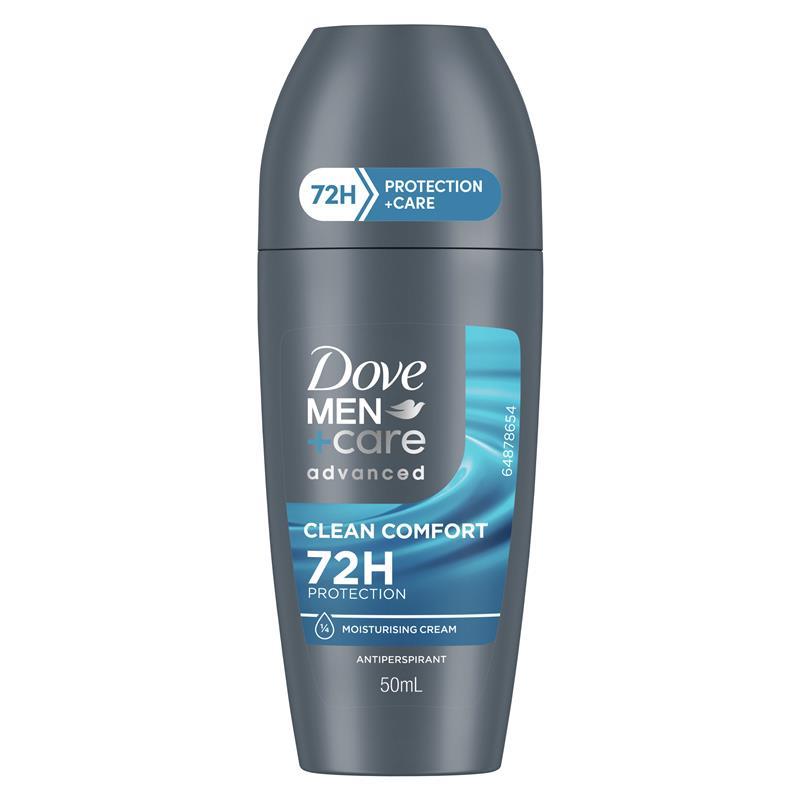 Dove Men+Care Antiperspirant Deodorant 72h Roll On - Clean Comfort 50ml