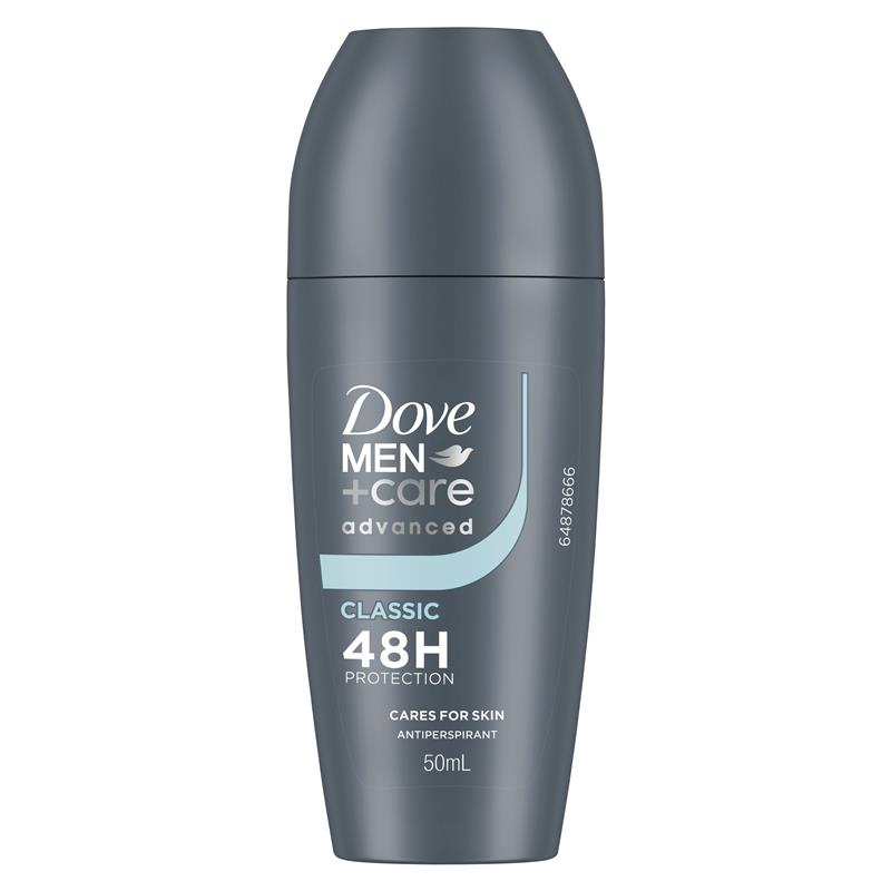 Dove Men+ Care Antiperspirant Deodorant 48h Roll On Classic 50ml