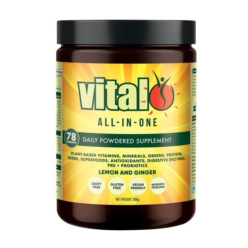 Vital All In One Lemon & Ginger Powder 300g