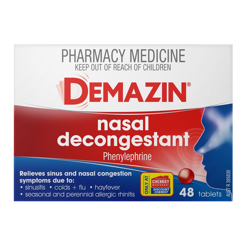 Demazin Nasal Decongestant 48 Tablets