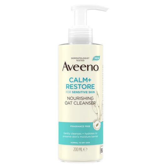 Aveeno Face Calm and Restore Nourishing Oat Cleanser - 200ml