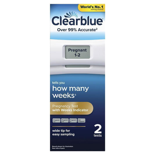 Clearblue Digital Pregnancy Test with Weeks Indicator 2 Pack