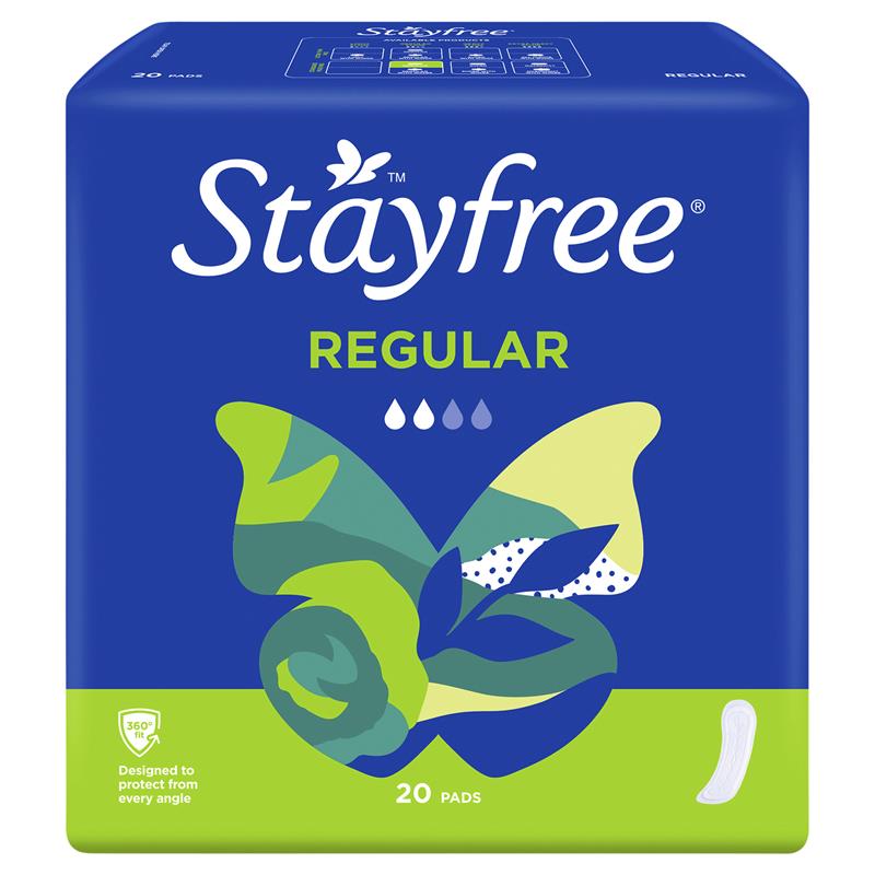 Stayfree Regular Sanitary Pads 20 Pack