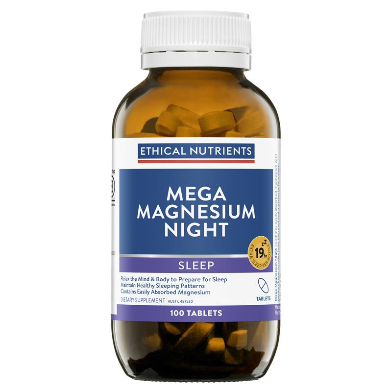 Ethical Nutrients Mega Magnesium Night 100 Tablets Exclusive Size