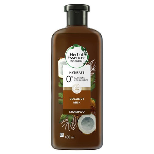 Herbal Essences Bio:Renew Hydrate Coconut Milk Shampoo 400ml - Moisturizing Cleanser for All Hair Types