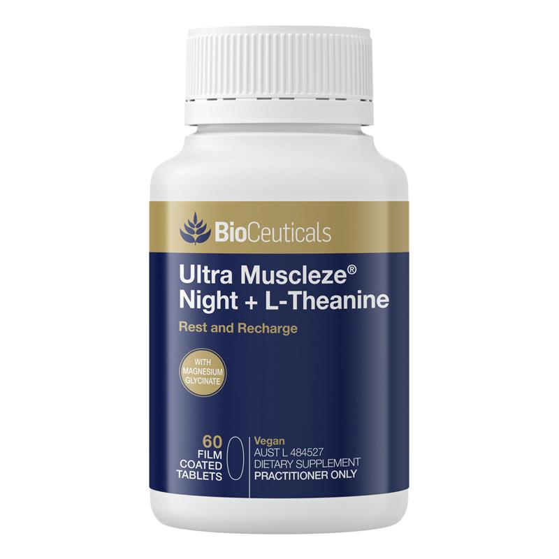 Bioceuticals Ultra Muscleze Night + L-Theanine 60 Tablets