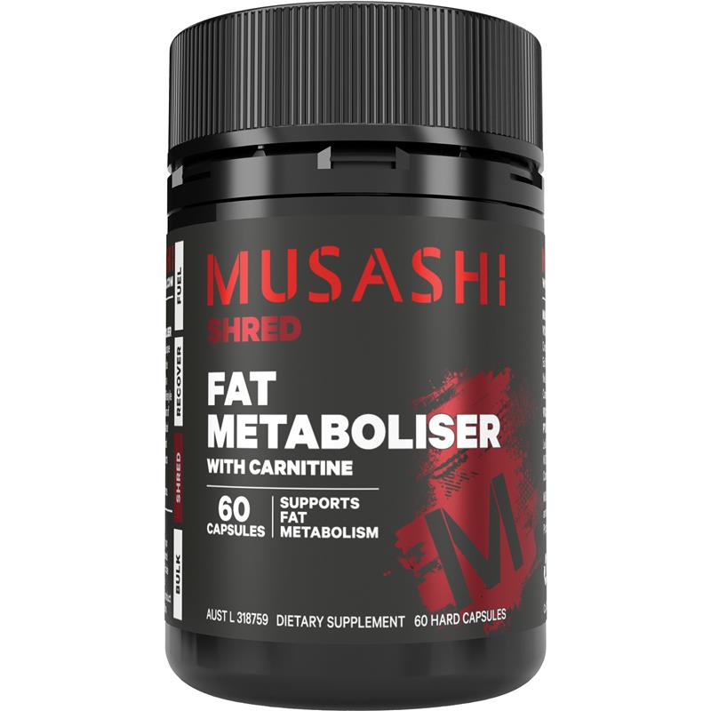 Musashi Fat Metaboliser + Carnitine - 60 Capsules