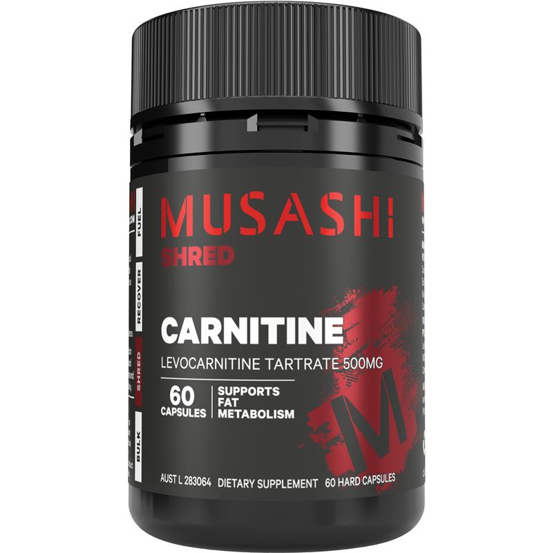 Musashi Carnitine 500mg - 60 Capsules