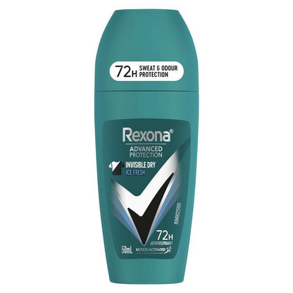 Rexona Men Advanced Antiperspirant Roll On Invisible Dry Ice Fresh 50ml
