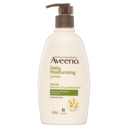 Aveeno Daily Moisturising Body Lotion - Fragrance Free 354mL