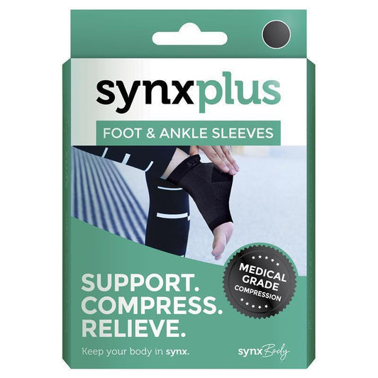Synxplus Large Foot & Ankle Compression Sleeve