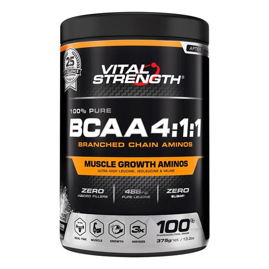 Vital Strength BCAA 4:1:1 - Leucine, Isoleucine, and Valine (375g)