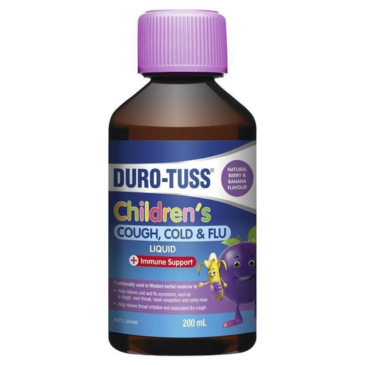 DURO-TUSS Children's Cough, Cold & Flu Liquid (200ml)