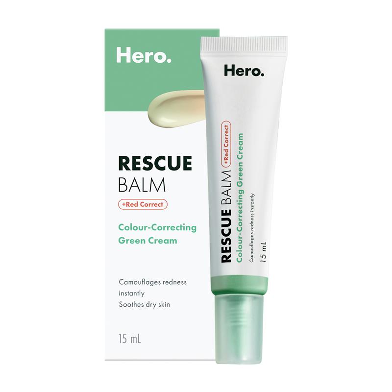 Hero Mighty Rescue Balm Red Correct - 15ml for Redness Correction
