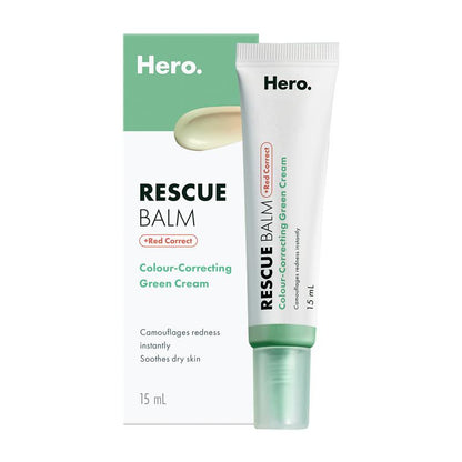 Hero Mighty Rescue Balm Red Correct - 15ml for Redness Correction