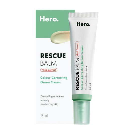 Hero Mighty Rescue Balm Red Correct - 15ml for Redness Correction