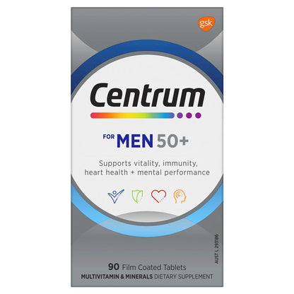 Centrum For Men 50+ 90 Tablets Exclusive Size