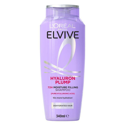 L'Oreal Elvive Hyaluron Plump Shampoo 340ml - Hydration & Revitalization
