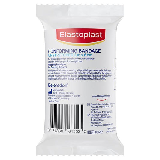 Elastoplast Conforming Bandages 6cm x 2m - Ideal for Active Lifestyles
