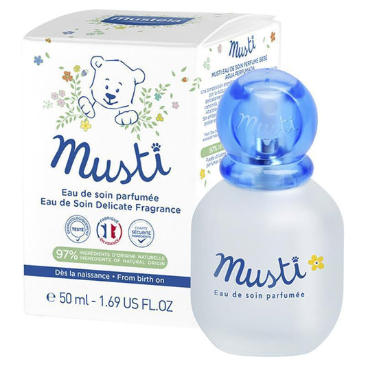 Mustela Musti Eau de Soin Perfume 50ml - Gentle Fragrance for Babies