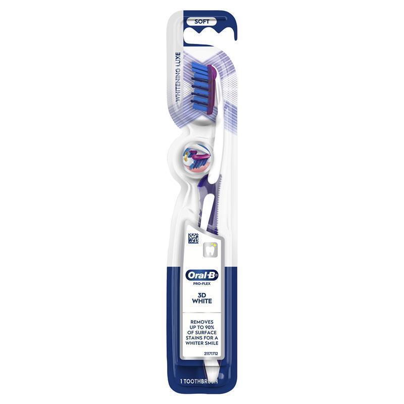 Oral-B 3D White Pro-Flex Whitening Luxe Manual Toothbrush - 1 Pack