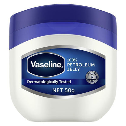 Vaseline Petroleum Jelly - 50g Jar for Skin Protection