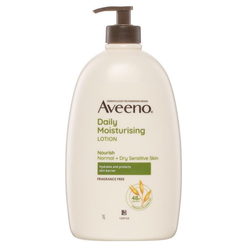 Aveeno Daily Moisturising Fragrance Free Body Lotion 1L - Hydrate and Protect Your Skin