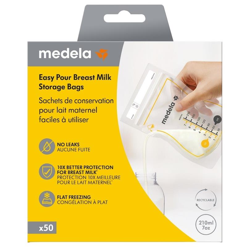 Medela Easy Pour Breast Milk Storage Bags - 50 Pack