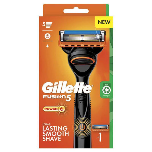 Gillette Fusion Power Razor + 1 Blade Refills - Advanced Shaving Technology