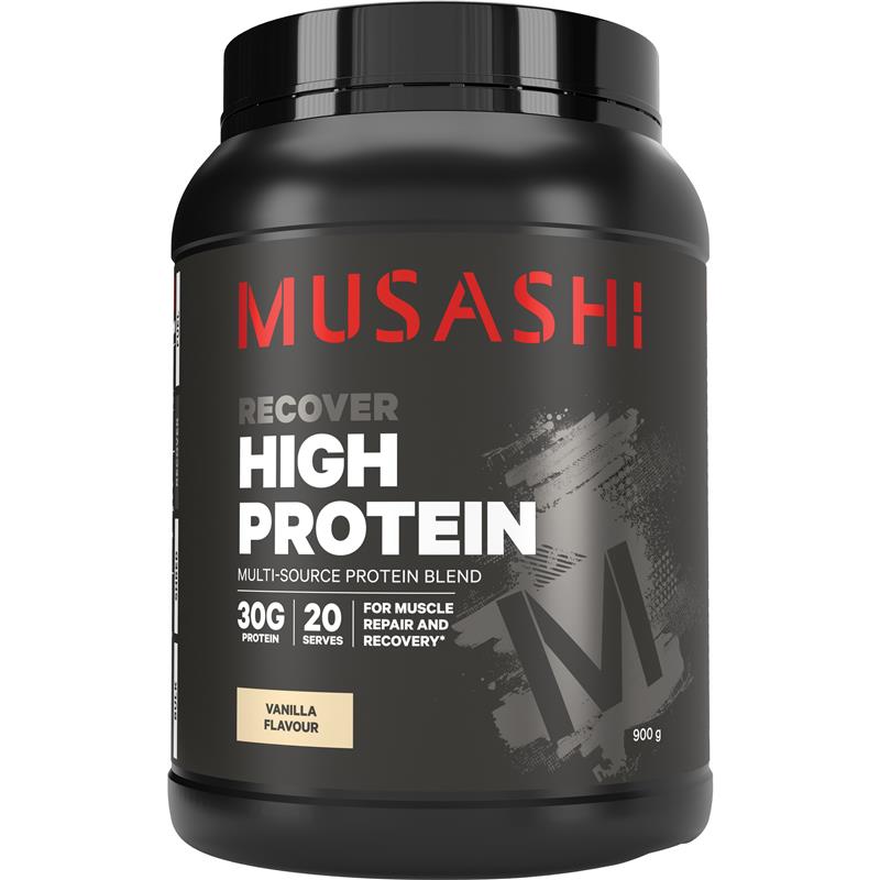 Musashi High Protein Vanilla Powder - 900g