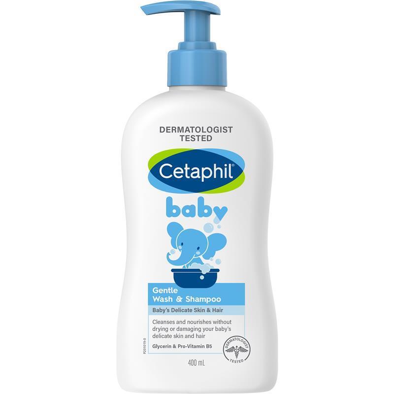 Cetaphil Baby Gentle Wash and Shampoo 400ml - Tear-Free Formula for Delicate Skin