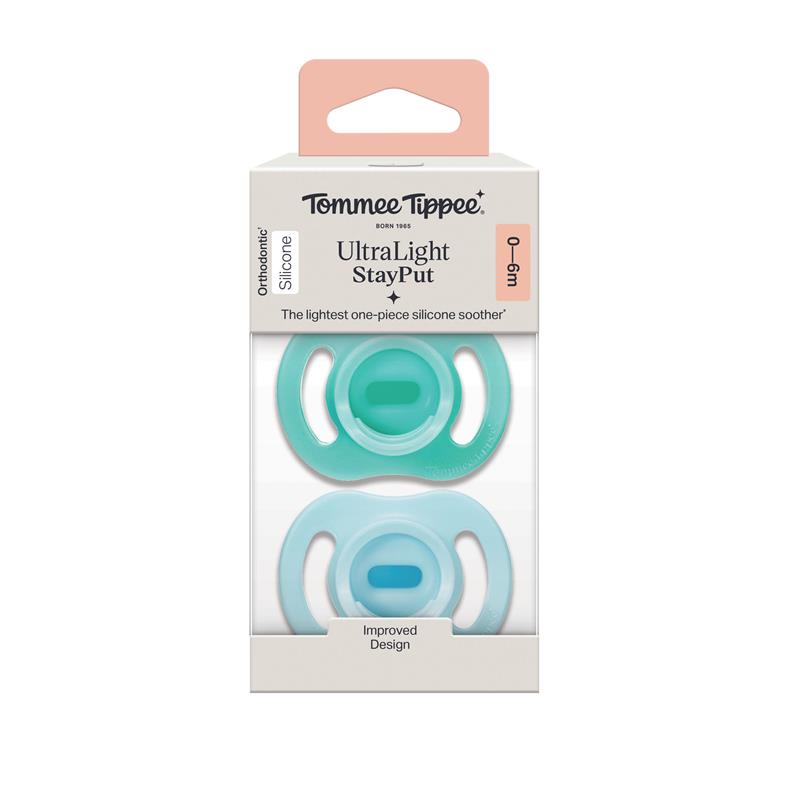 Tommee Tippee Ultralight Soother Day 0-6 Months 2 Pack
