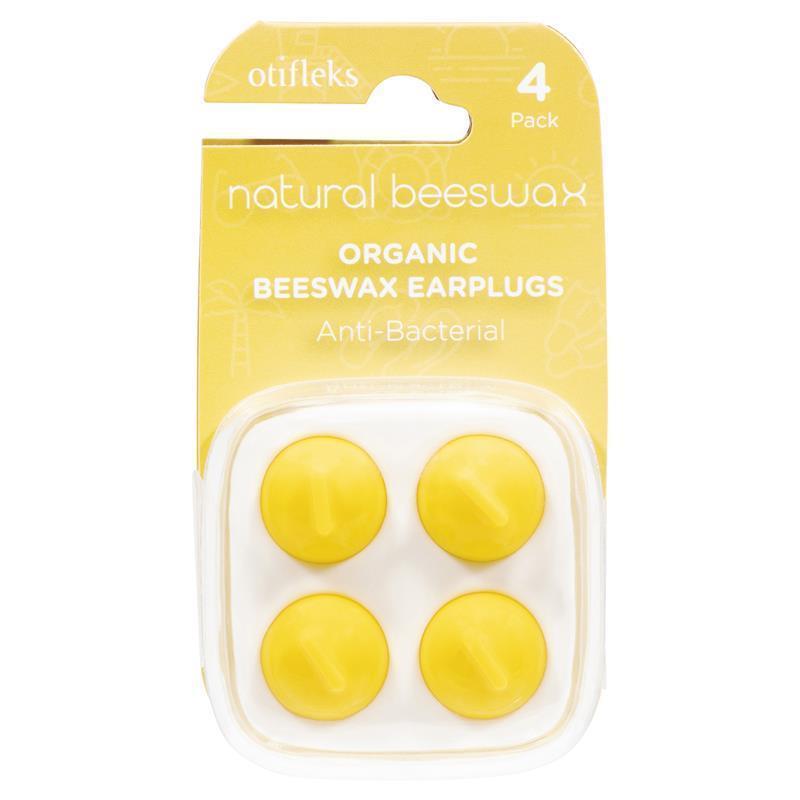 Otifleks Natural Beeswax Earplugs - 4 Pack