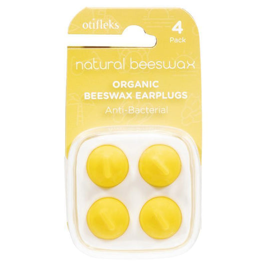 Otifleks Natural Beeswax Earplugs - 4 Pack