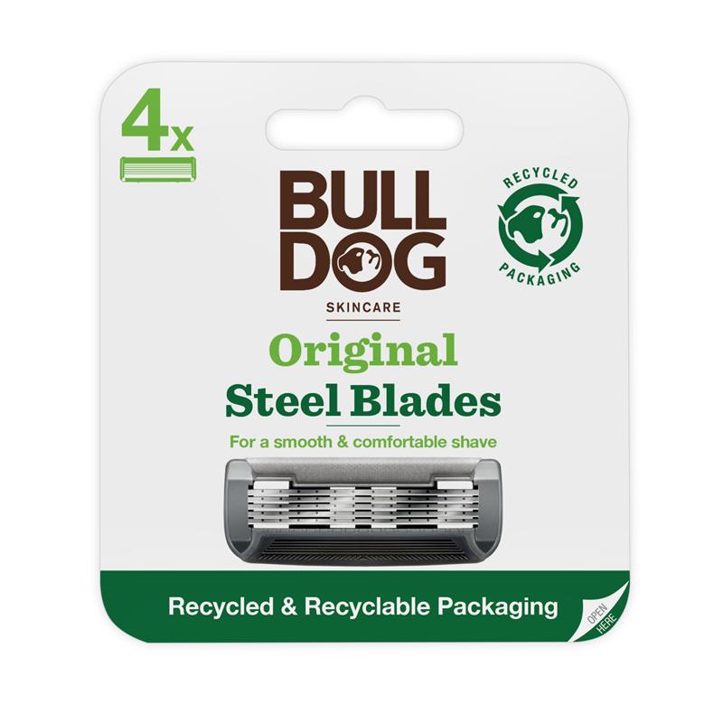 Bulldog Original Steel Blades - 4 Pack