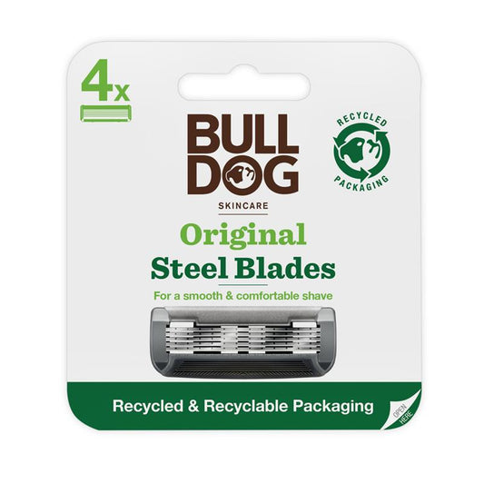 Bulldog Original Steel Blades - 4 Pack