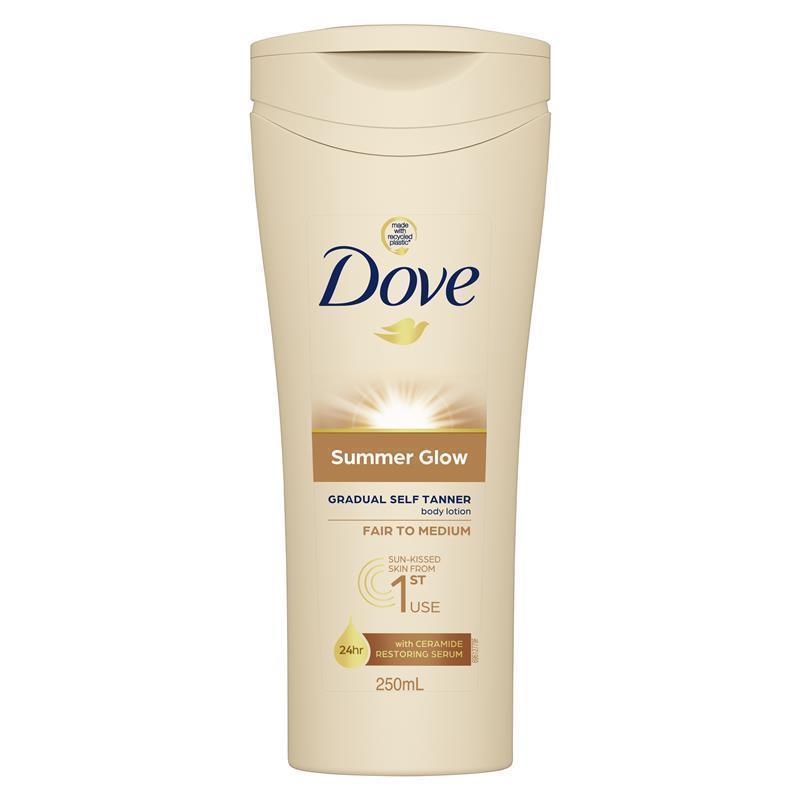 Dove Summerglow Body Lotion Fair to Medium Skin 250ml - Radiant Hydration