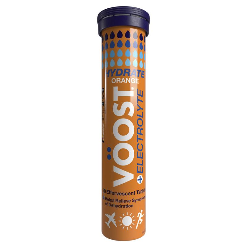 Voost Hydrate Orange Effervescent Tablets 20 Pack