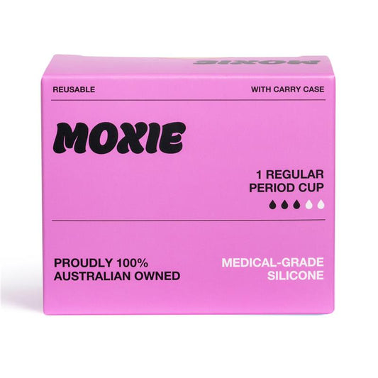 Moxie Regular Menstrual Cup with Purse-worthy Pod - Eco-Friendly & Comfortable