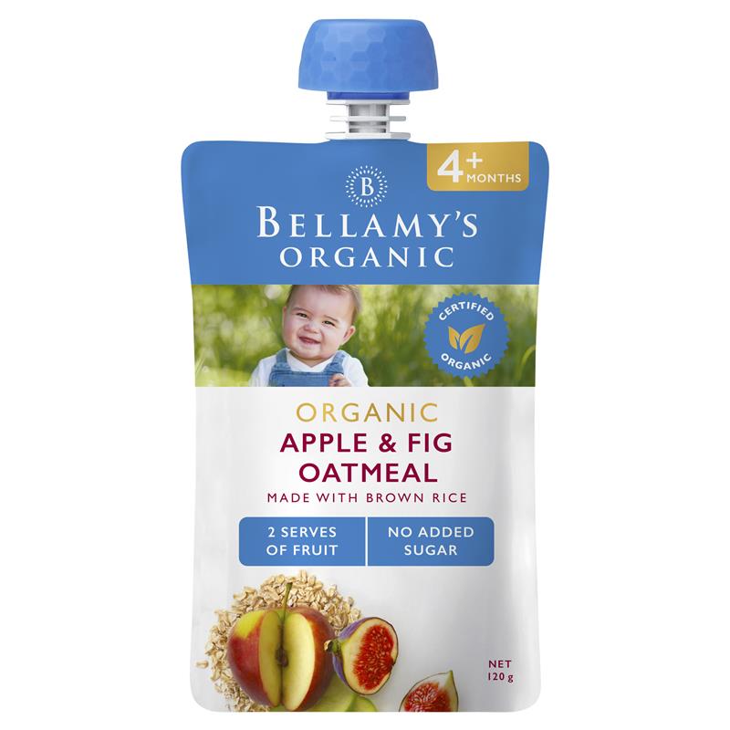 Bellamy's Organic Apple Fig & Oatmeal 120g