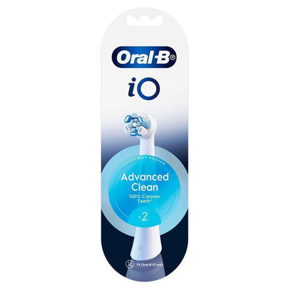 Oral-B Power Toothbrush iO Advanced Clean Refills - White (2 Pack)