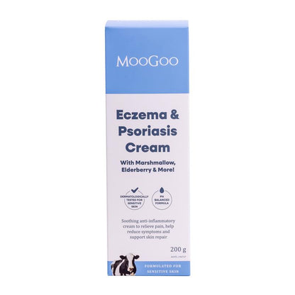 MooGoo Eczema & Psoriasis Cream With Marshmallow & Elderberry 200g