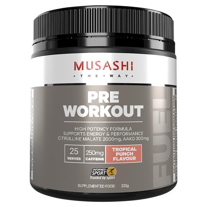 Musashi Pre Workout Tropical Punch - 225g
