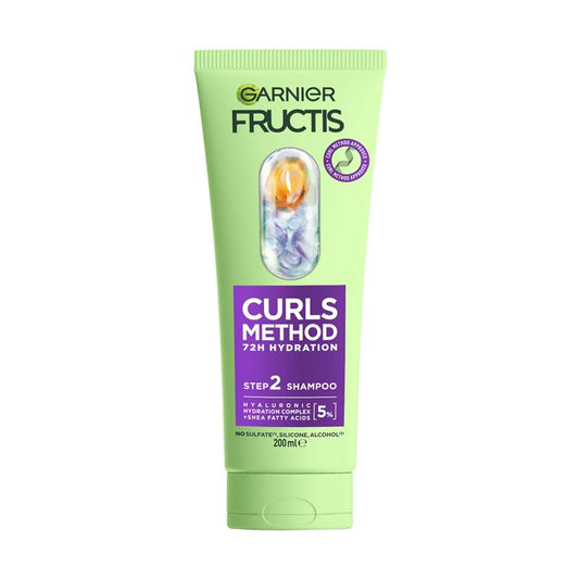 Garnier Fructis Curls Method Shampoo 200ml - 100hr Hydration