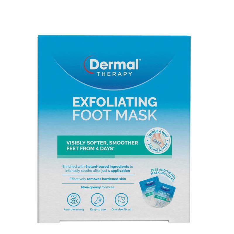 Dermal Therapy Exfoliating Foot Mask 1 Pair