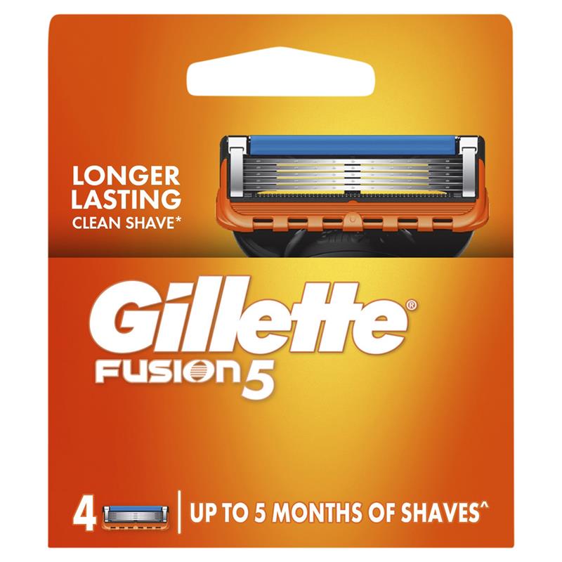 Gillette Fusion Manual Razor Blades 4 Pack