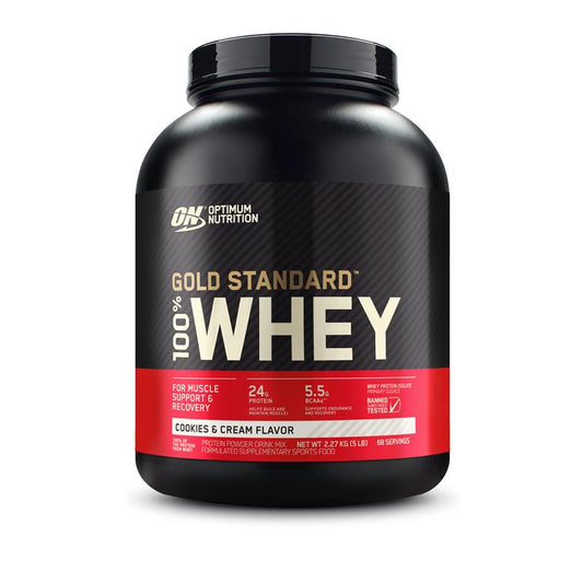 Optimum Nutrition Gold Standard 100% Whey Protein - Cookies & Cream (2.27kg)