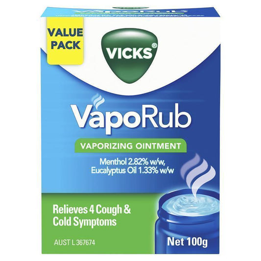 Vicks VapoRub Ointment - Decongestant Chest Rub (100g)